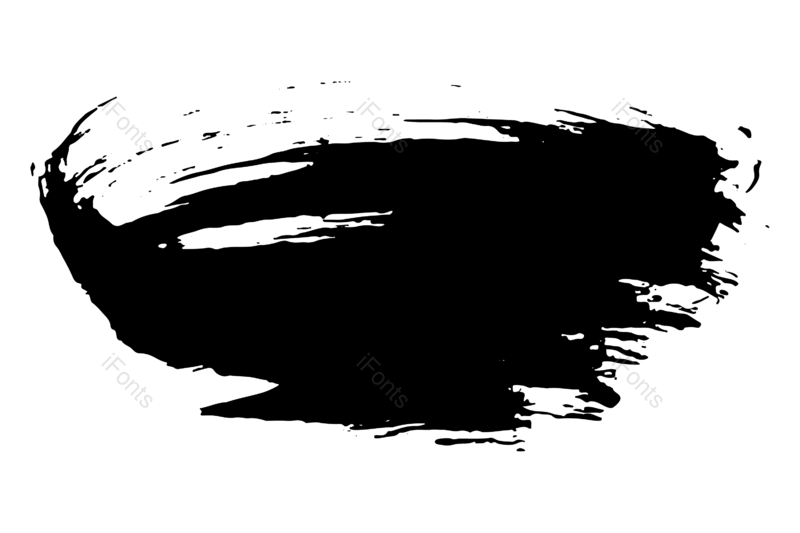 水墨图片,油画笔触元素,墨水PNG,笔触免抠素材